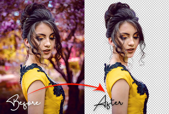Remove any background professionally within 24 hrs 