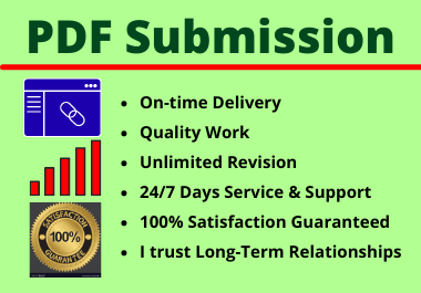 60 PDF Submission High Authority Different Site Manual Permanent Complete Link Building