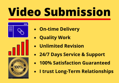 Live 60 Video Submissions on High Authority Video Sharing Site Manually Permanent Backlinks 