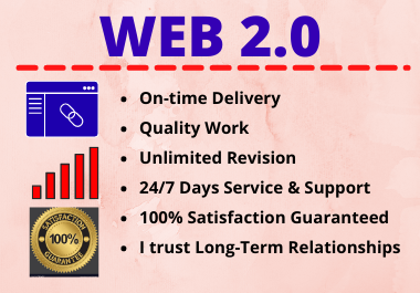 60 Web 2.0 Backlinks High Authority Permanent Manual Contextual Link Building 