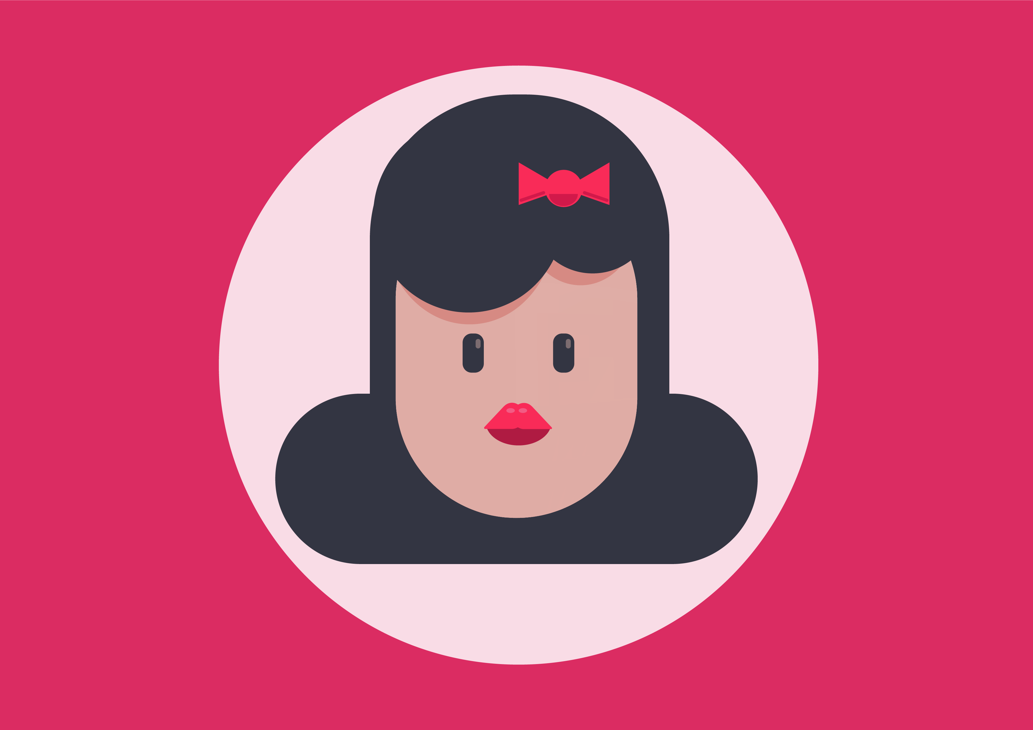 I will design flat illustration of character