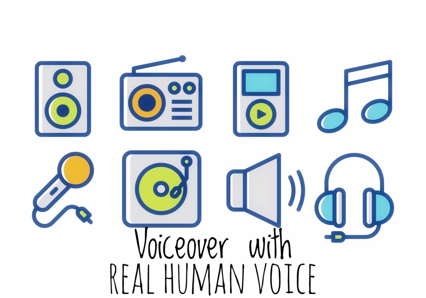 I will change text to voice ( 600 words) with real human Voice