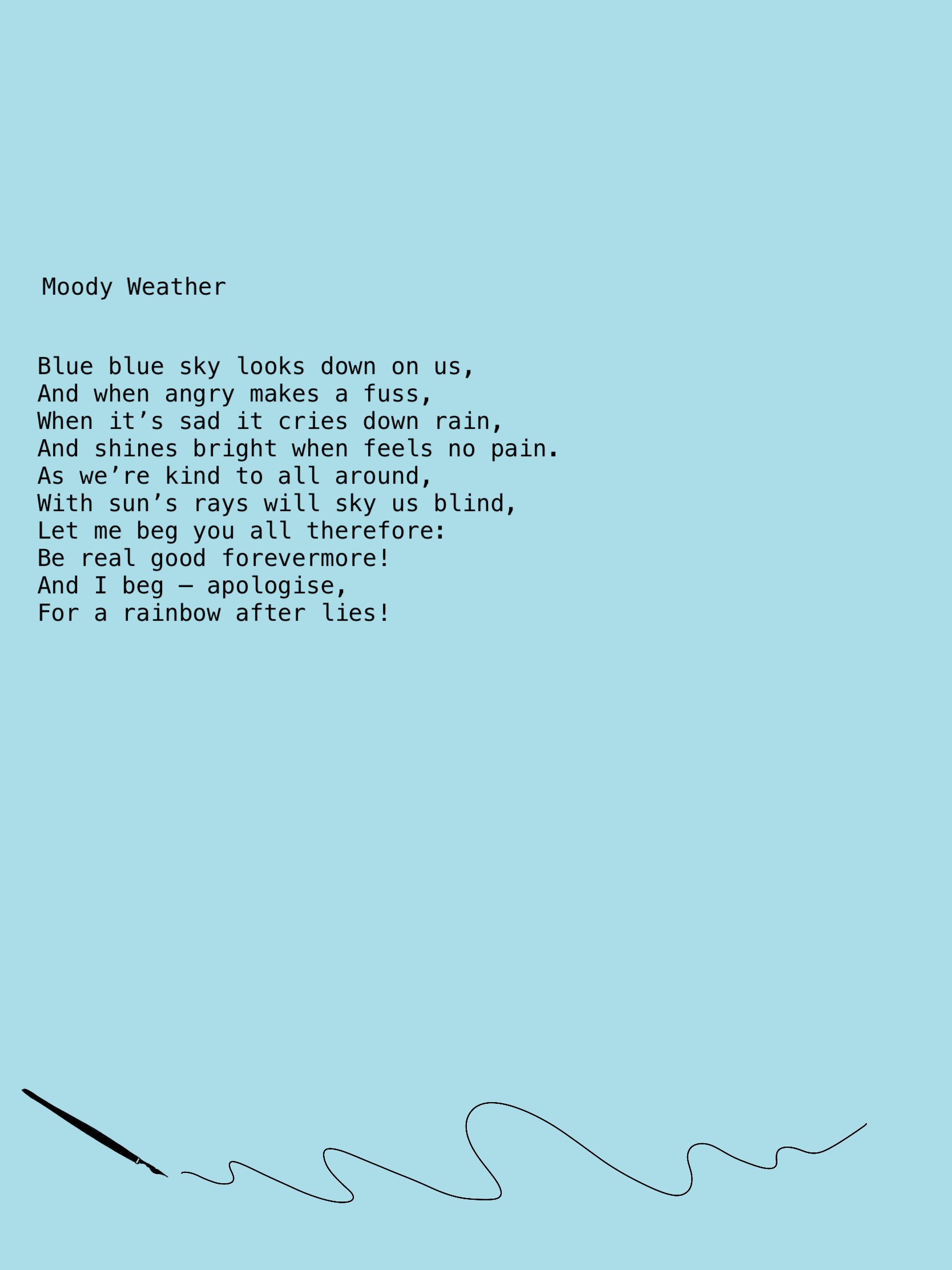 Personalised Rhymed Poem for Any Occasion (10 lines)