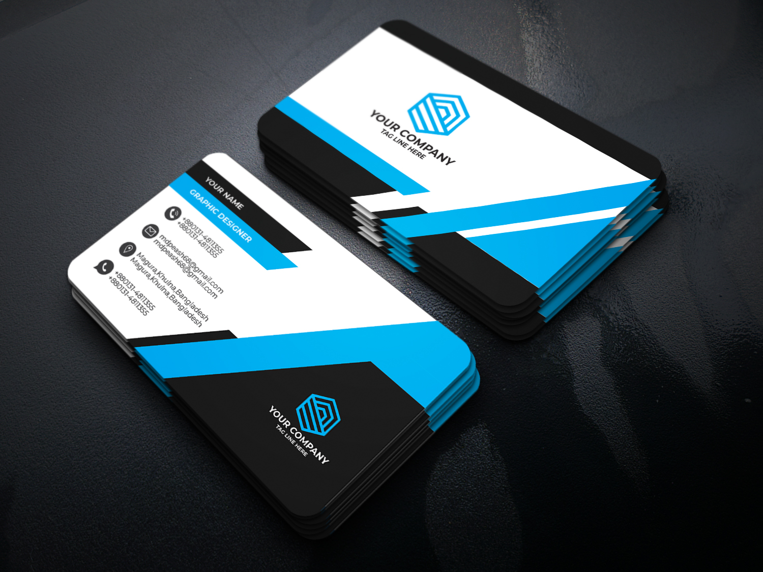 I will create professional business card design 1 day delivery