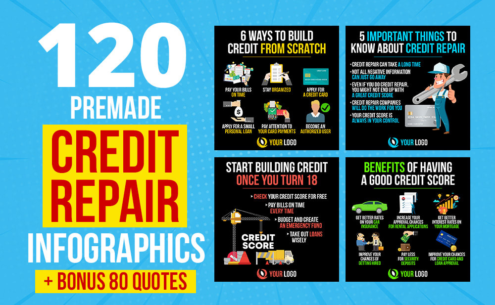 I will design credit repair tips infographics for instagram 