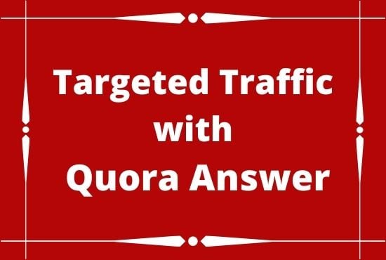 Promote your website 20 Quora answer with your keyword & URL 