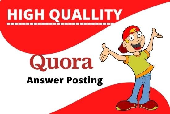 Posting 5 HQ Quora Answer with your Keyword & URL 