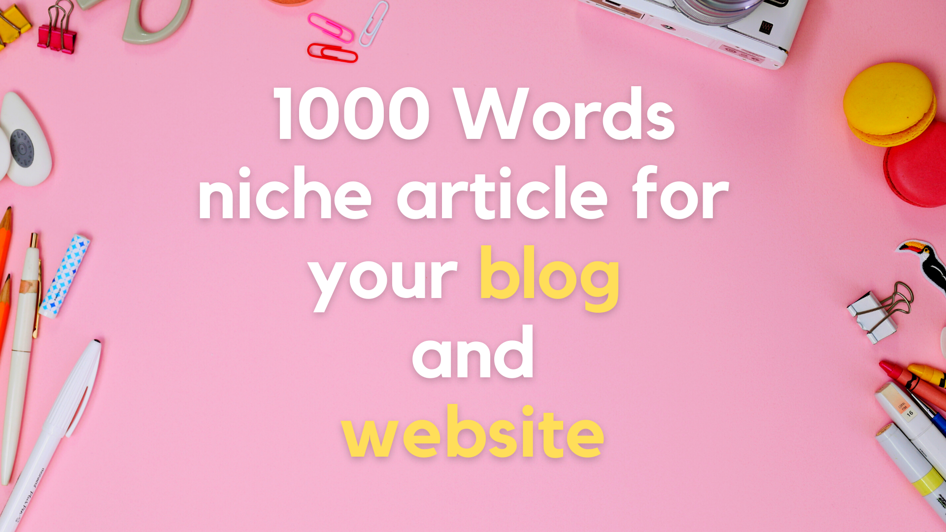 1000 words article and blog writing on any topic 