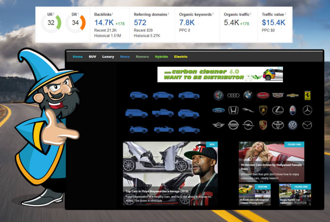  guest post on da 48 cars related blog with dofollow link