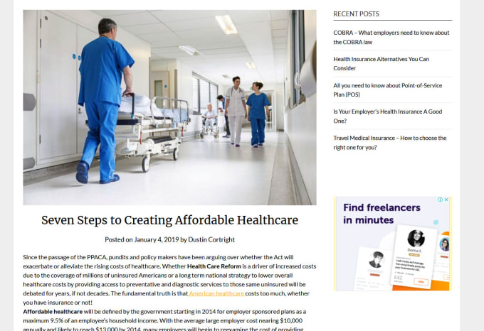  guest post on DA 33 DR 37 health blog with dofollow link