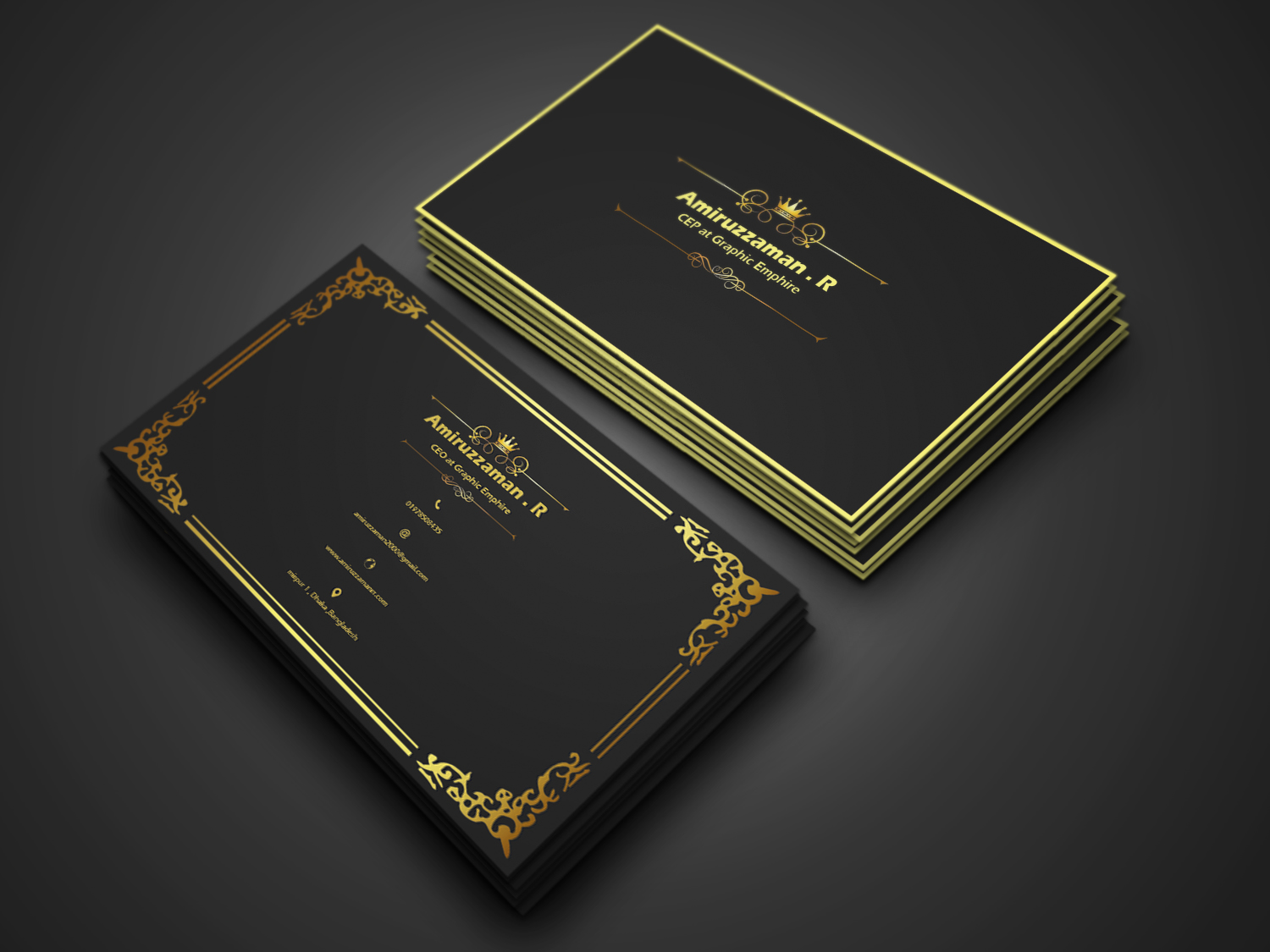I will do a professional business card design for you within 24 hour