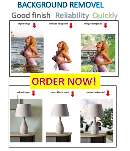 Remove the background of the photo and change the background