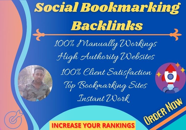 I can do manually 30 Social profile bookmarking backl...