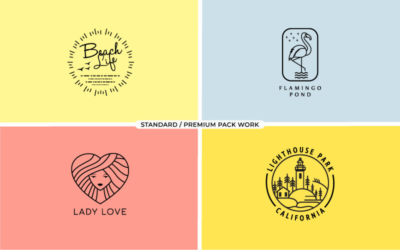 I will design 2 modern minimalist logo