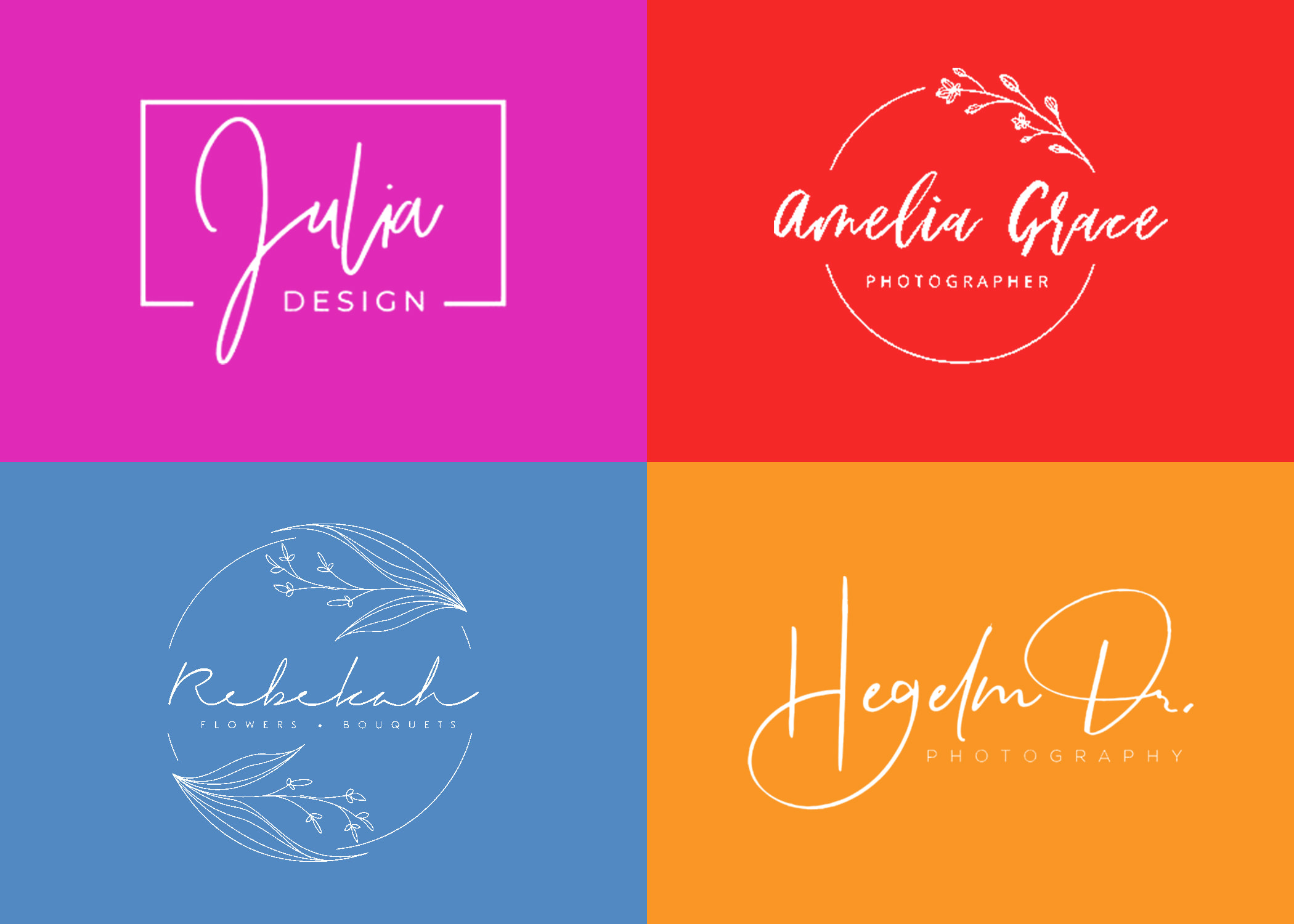 I will do professional signature logo with brand style guides