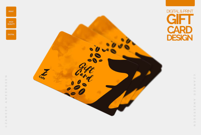 I will design unique gift card