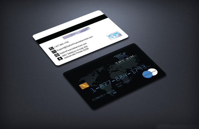 I will design credit card style business card design