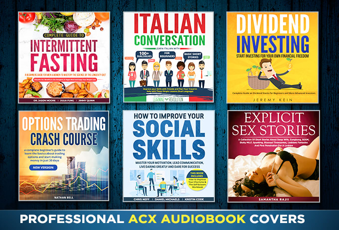I will design professional audiobook acx cover