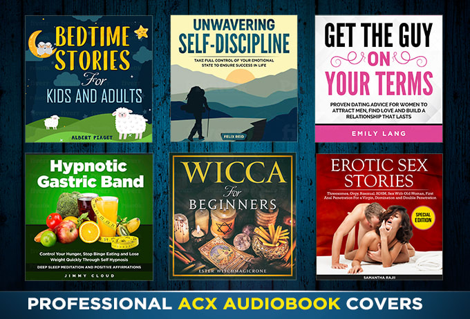 I will design professional audiobook acx cover