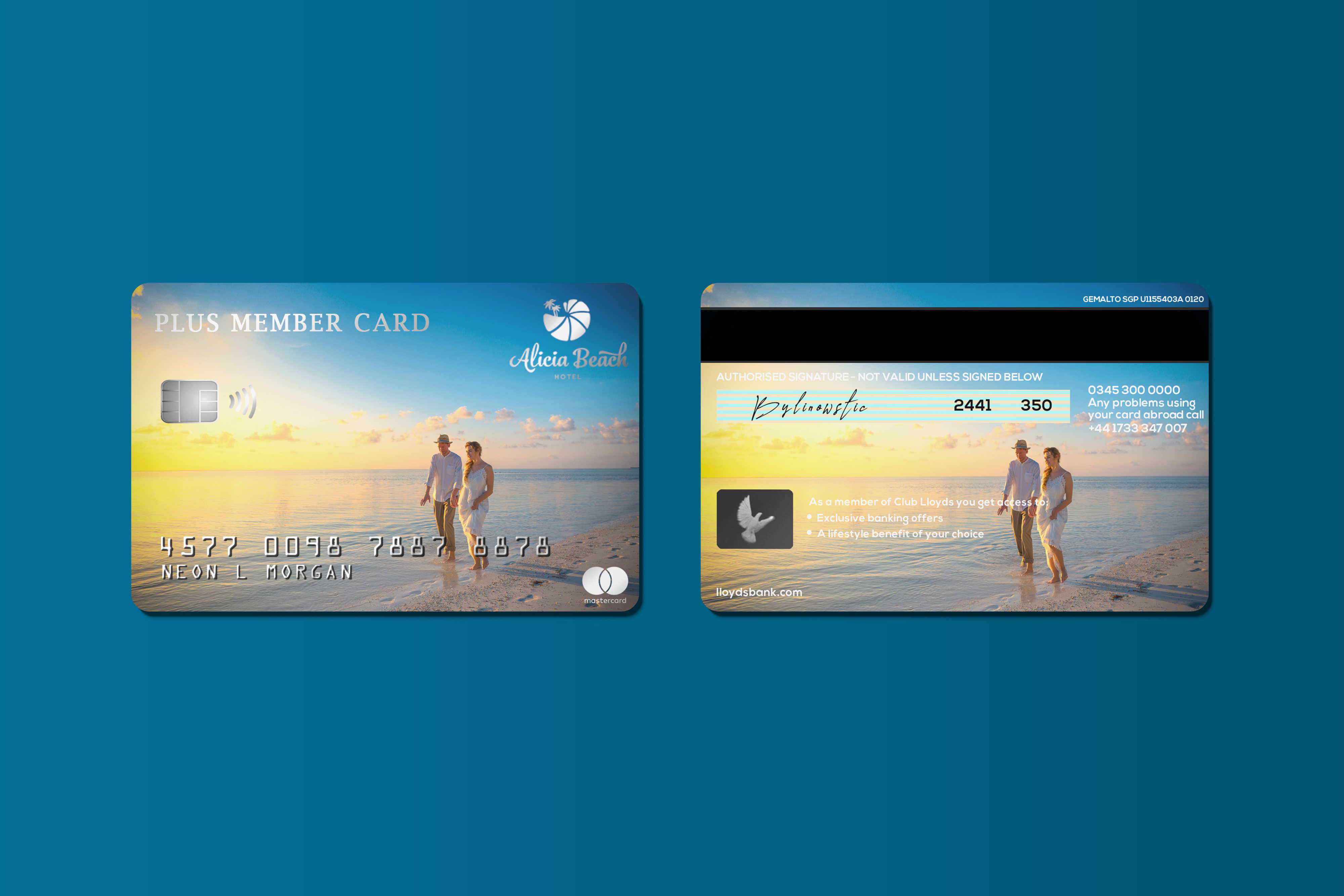 I will design awesome credit cards and membership cards