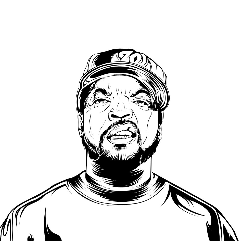 I will create an high detailed black and white line art