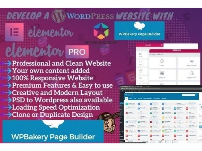 I will convert html,psd,figma to wordpress using elementor pro or wpbakery