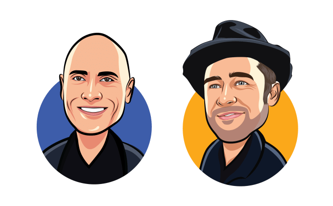 I will draw cartoon caricature