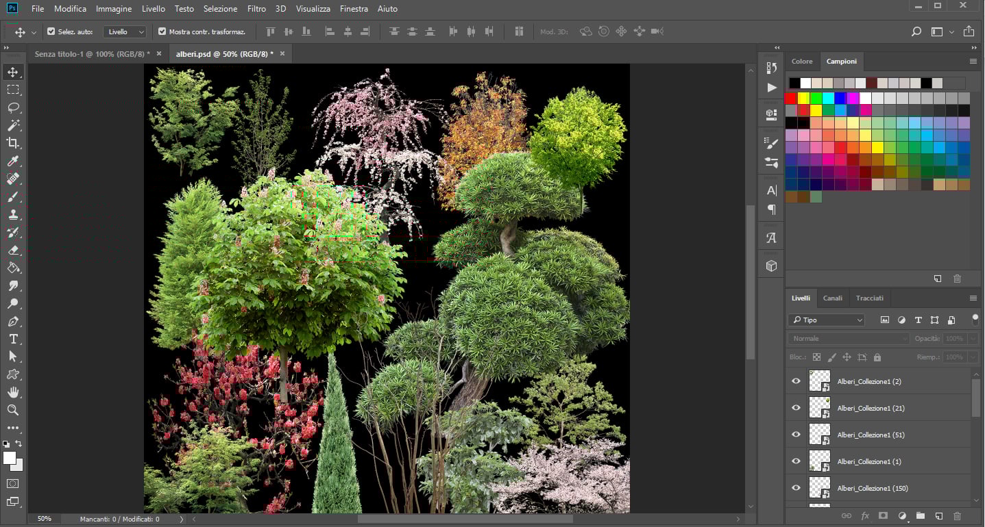 The graphics you want - 15 psd trees - perfect and precise