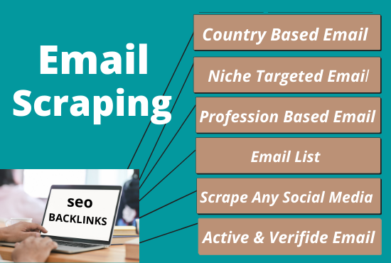I will email collection, email scraping, email list, niche targeted emails for you