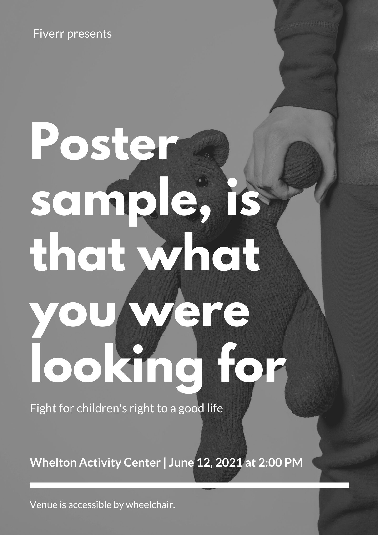 I will make unique and colorful posters