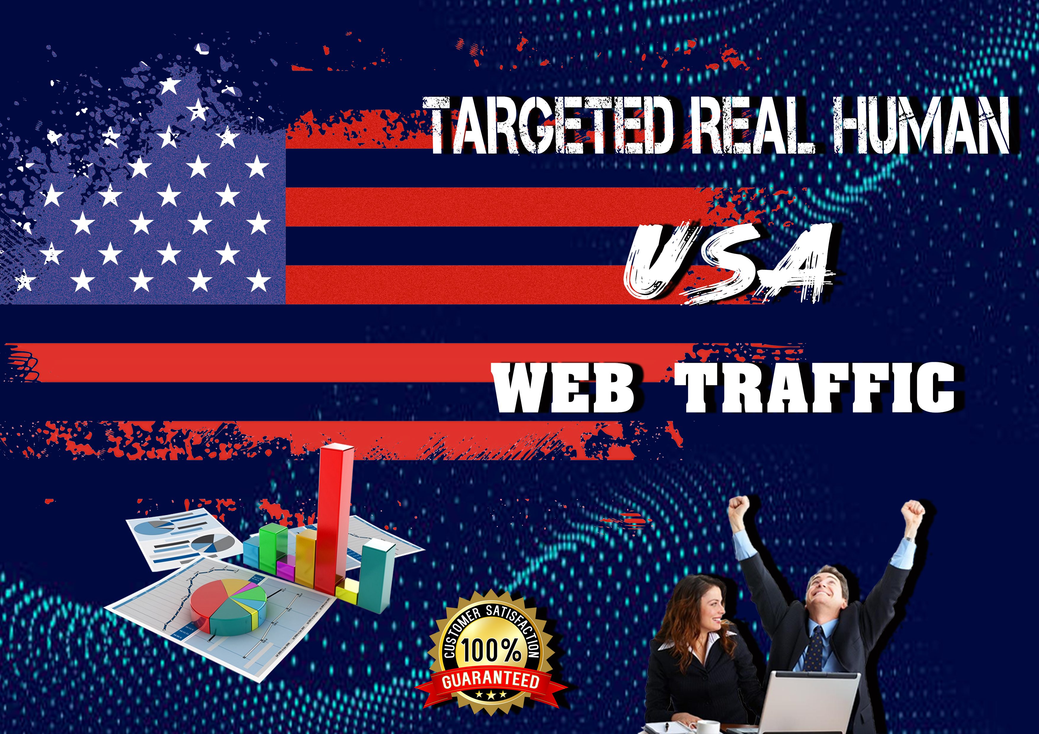  I will bring USA targeted daily 200 visitor real human (30days)