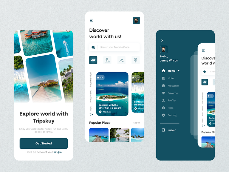 I will develop react native mobile application