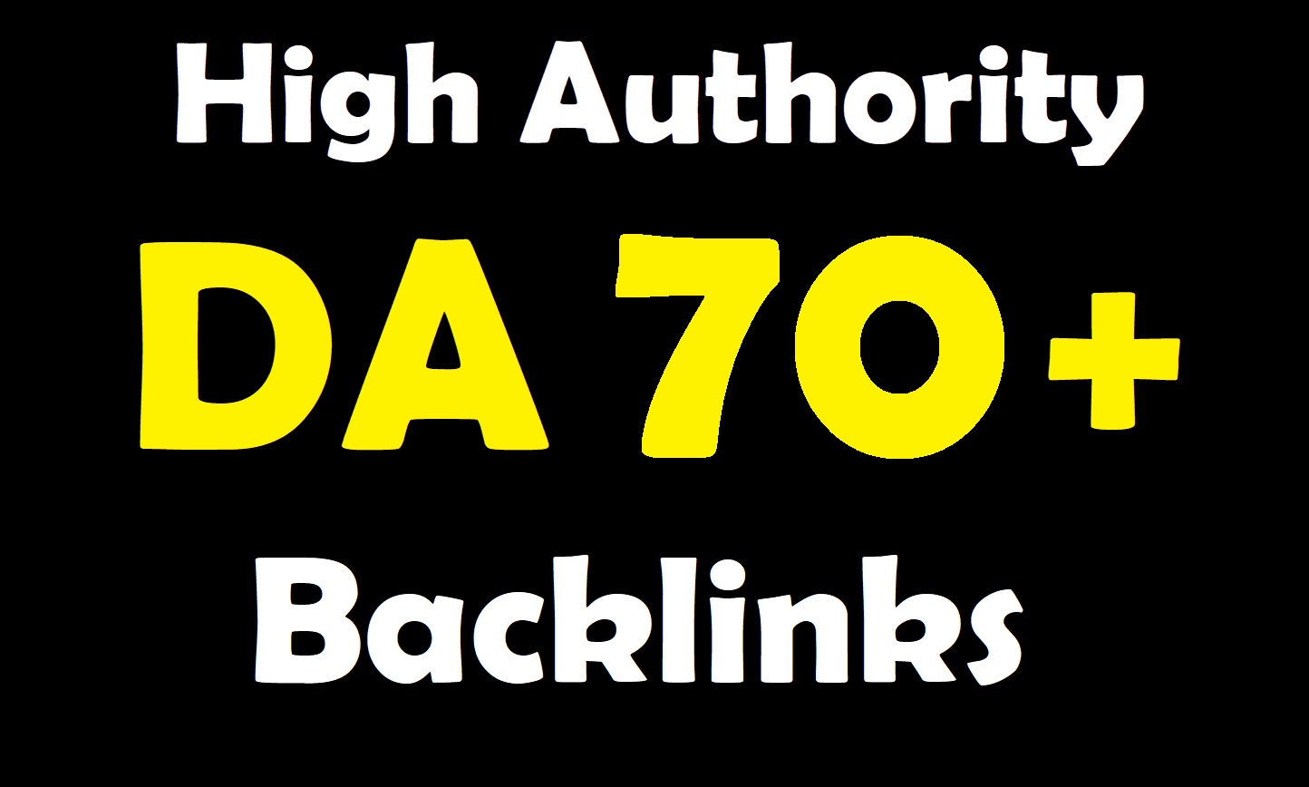 Create manually 25 high da baclinks on da 70+ websites
