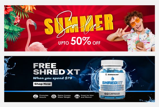 I will design creative web banners, social media banner and post