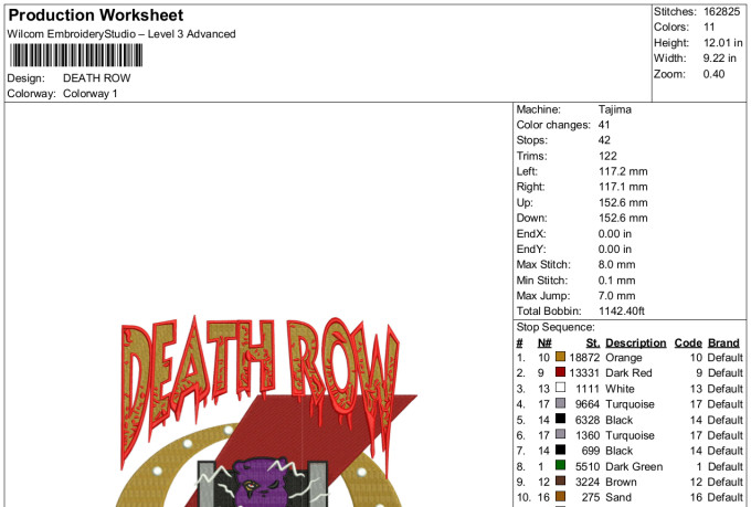 I will do professional embroidery digitizing into dst in 2 hour