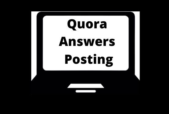 I will give you 20 distinctive Quora answer with backlink