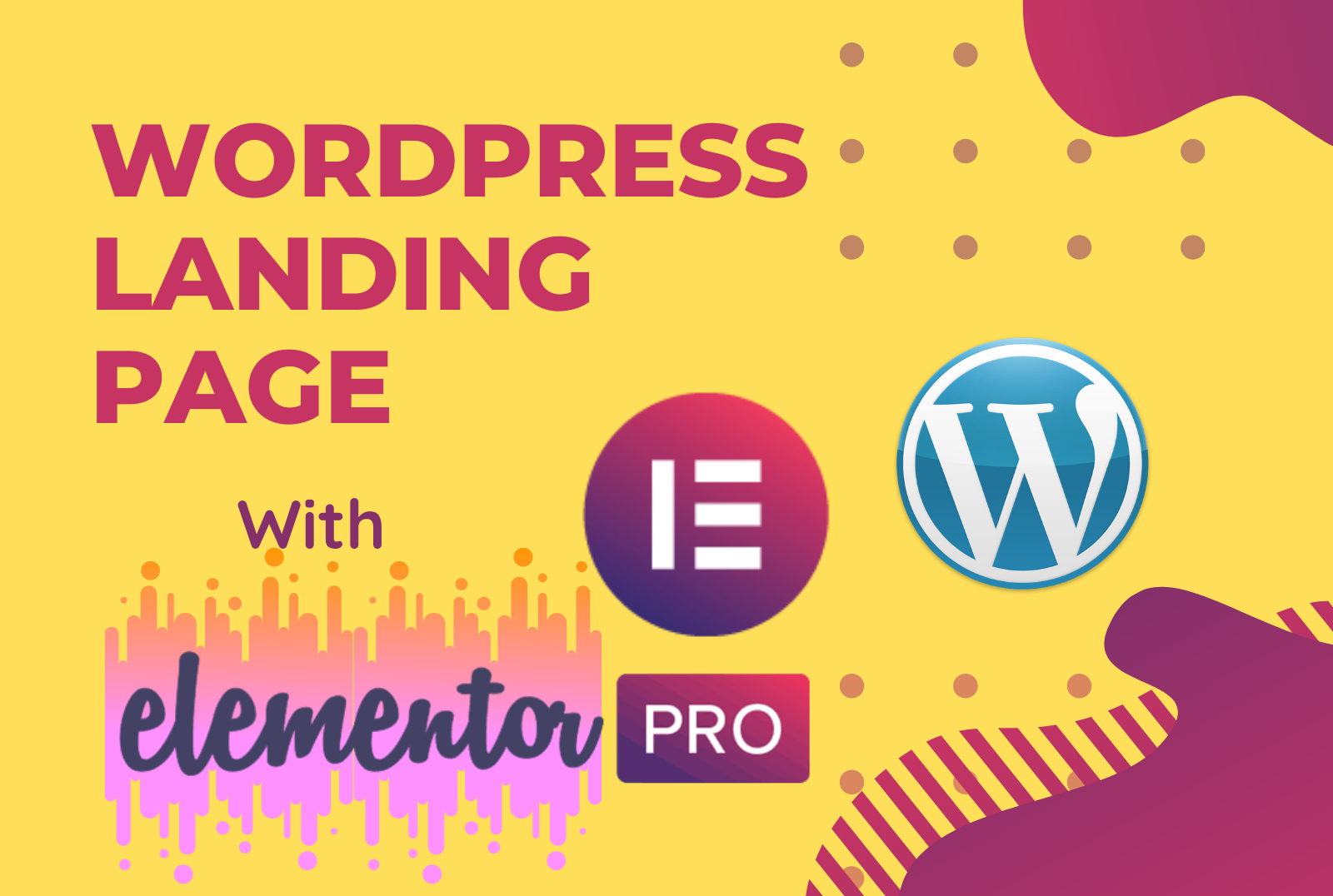 I will create responsive landing page by WordPress Elementor pro