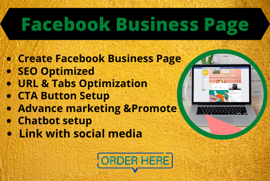 Create, manage & promote a SEO optimized Facebook Business page