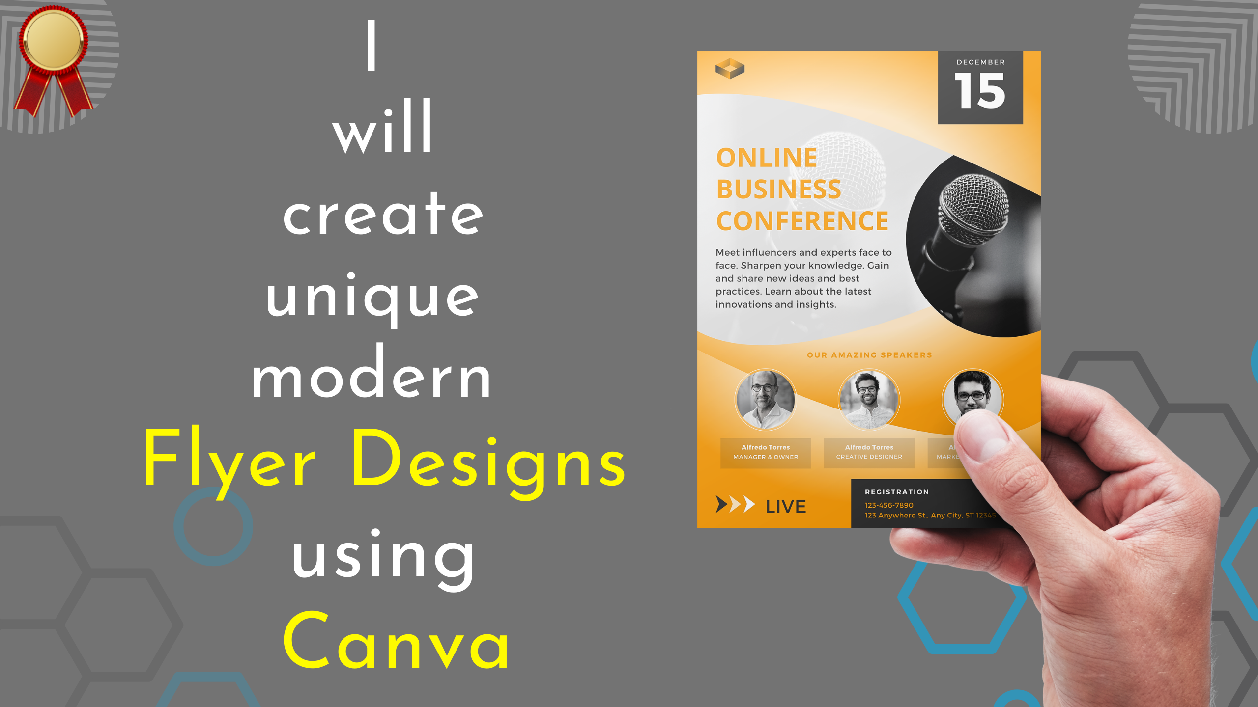 I Will design attractive flyer poster for your business in 24 hrs