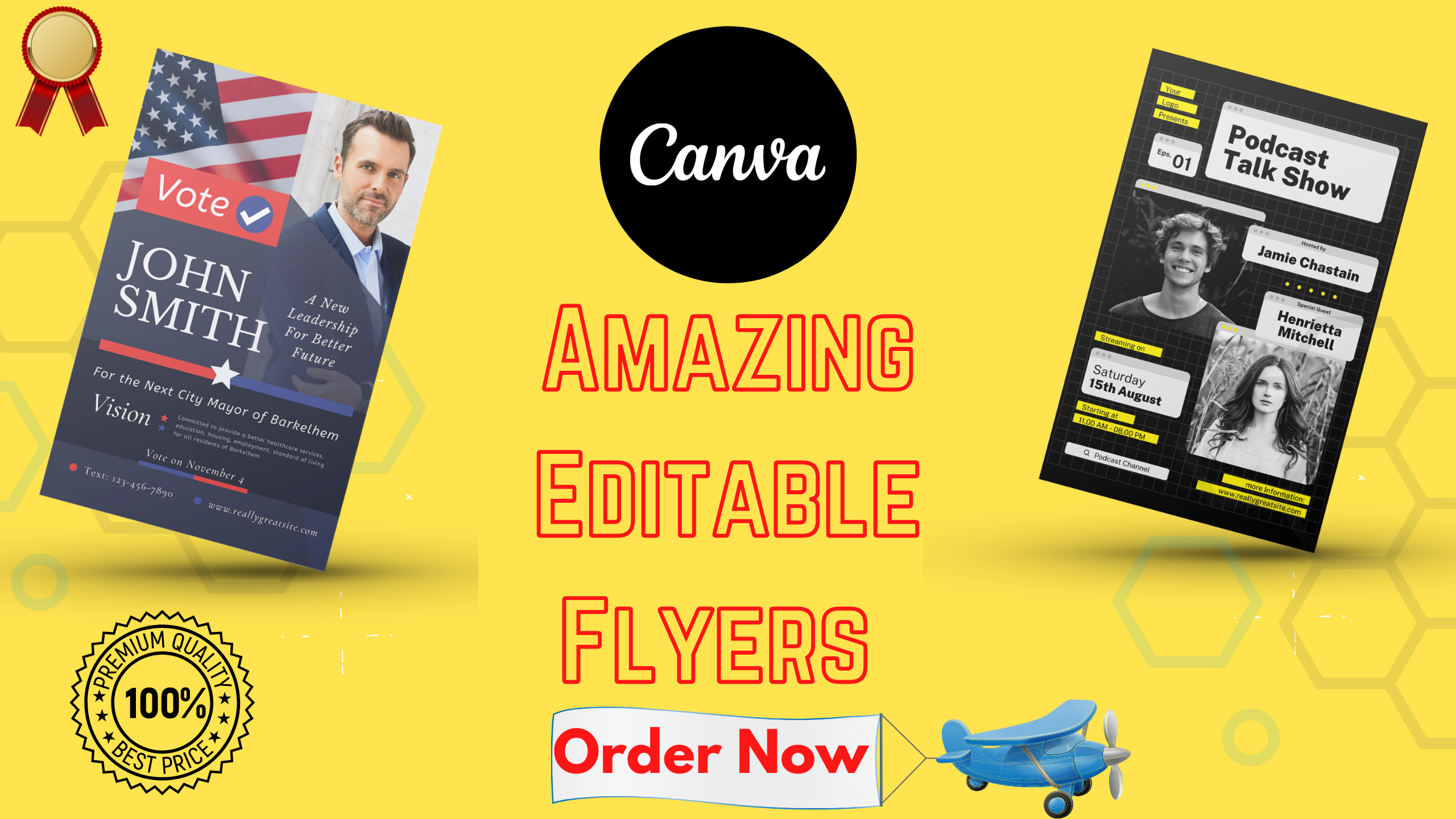 I Will design attractive flyer poster for your business in 24 hrs