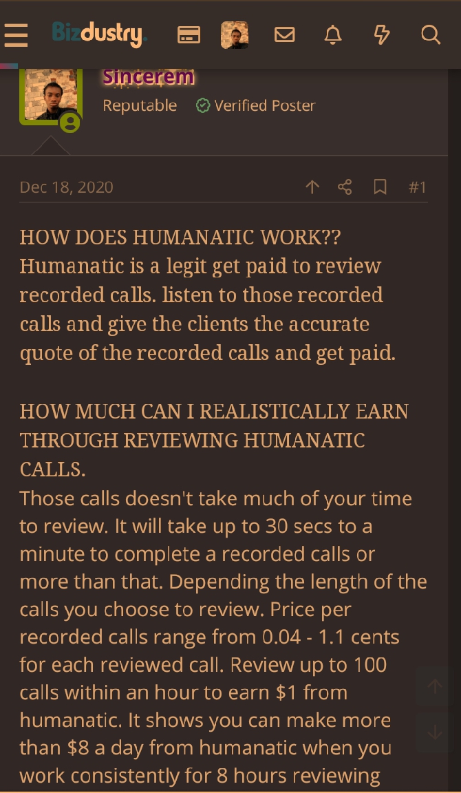 Forum posting/blog article writing
