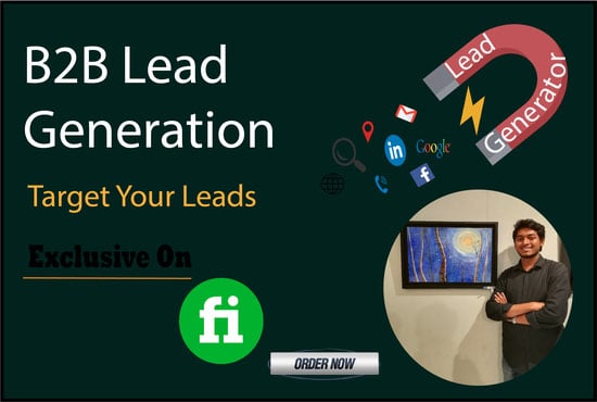 I will do b2b lead generation,Email list and Web research for your targeted business