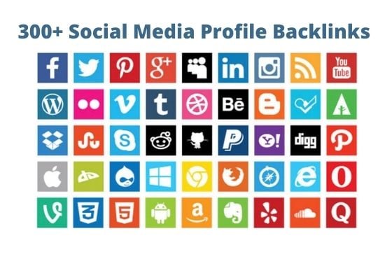I will do 300 social media SEO profile backlinks
