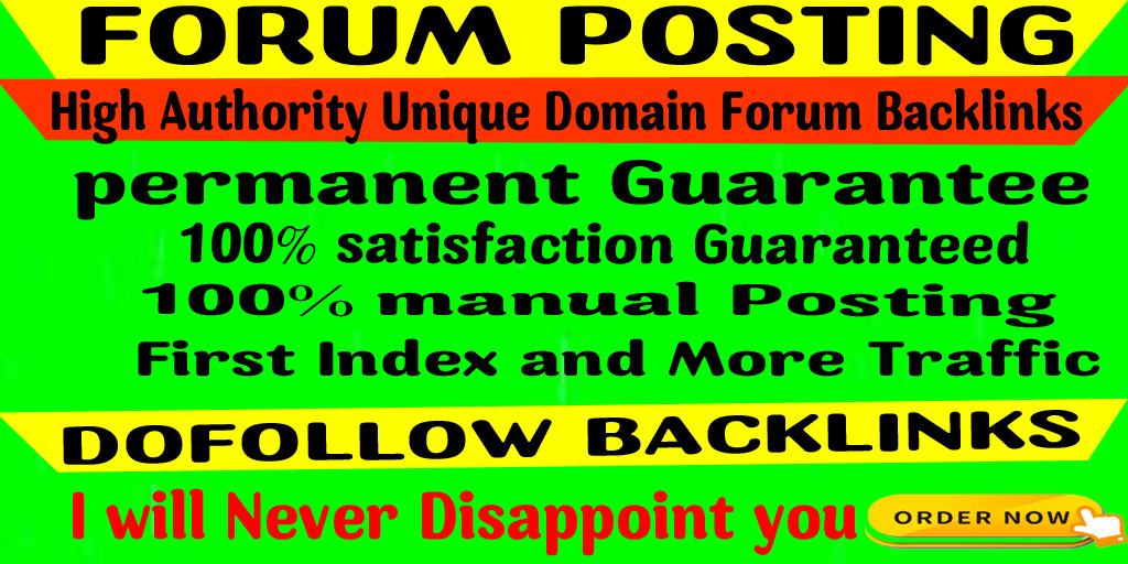 Powerful 25 Dofollow Article Forum Posting SEO Backlinks for Google Ranking
