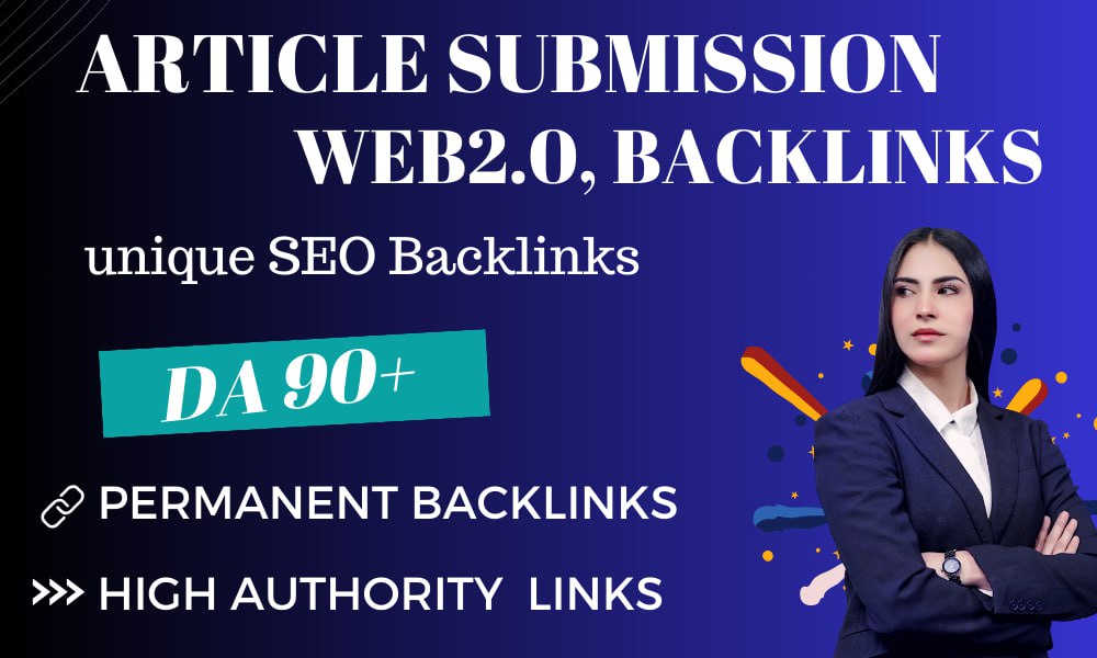 perfect 50 web2.0, Article Submission High Quality Backlinks