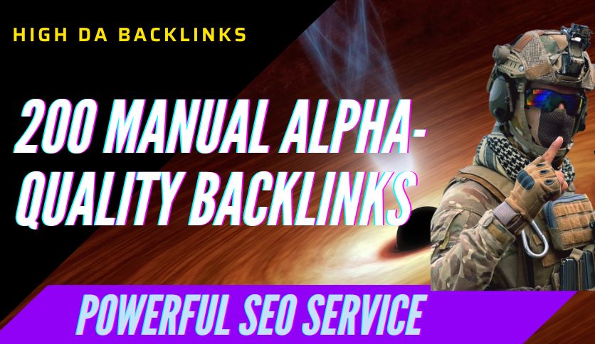 Manual 200 Powerful High Authority Ranking Booster SEO Backlinks 