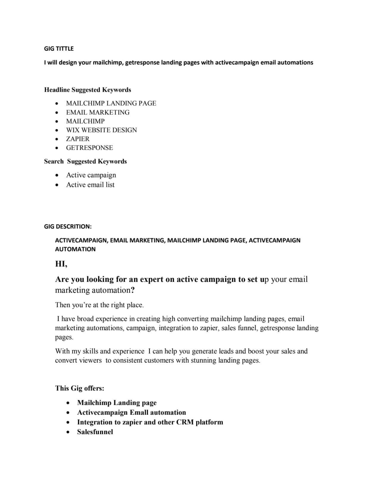 I will design your landing pages with activecampaign email automation