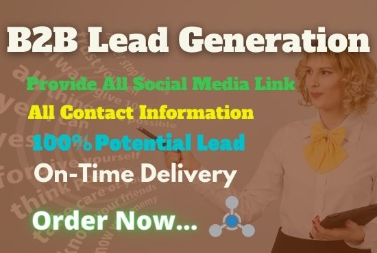 I will provide potential B2B Lead Generation and Email Listing