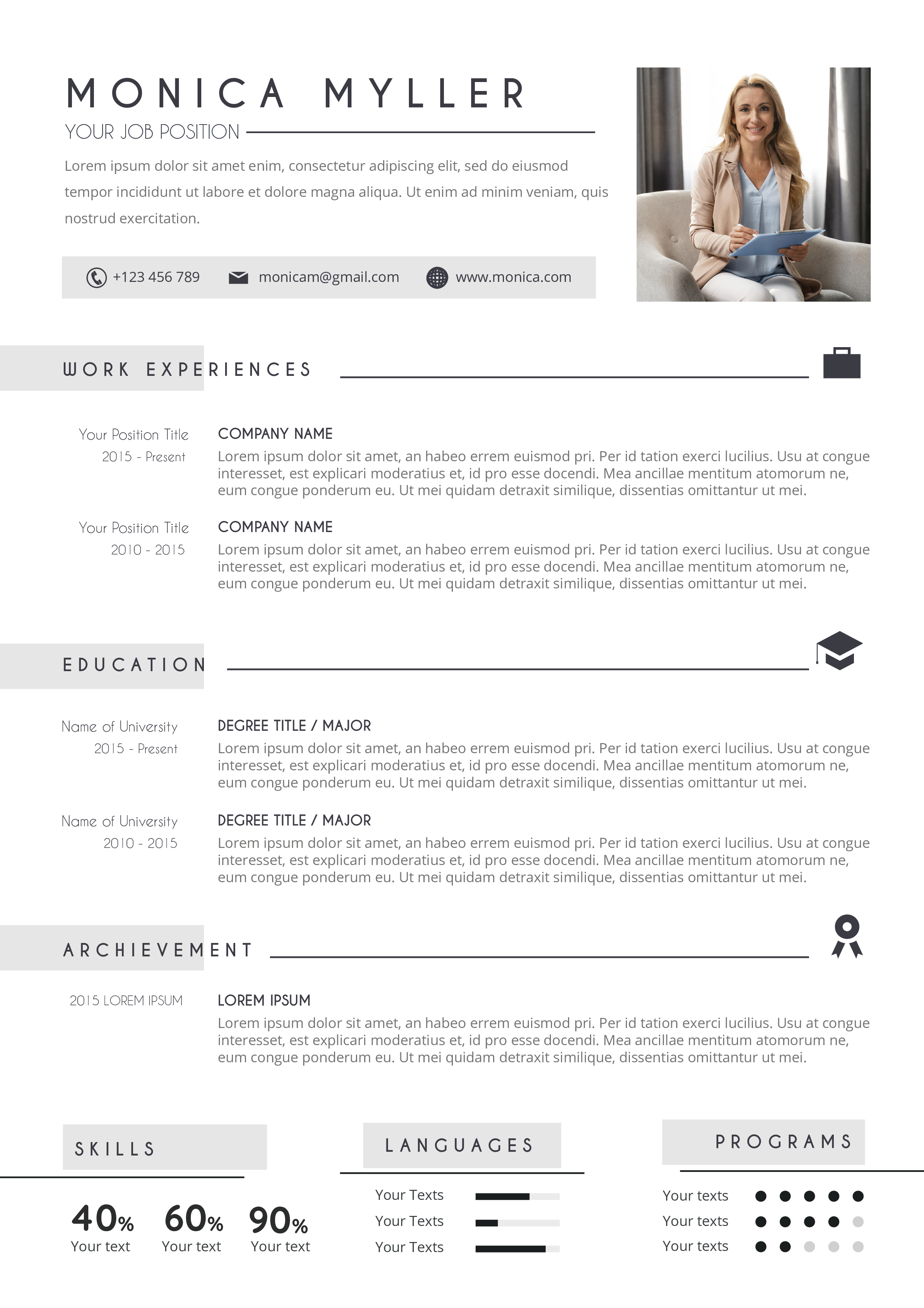 I will provide professional resume writing and designing service for you 