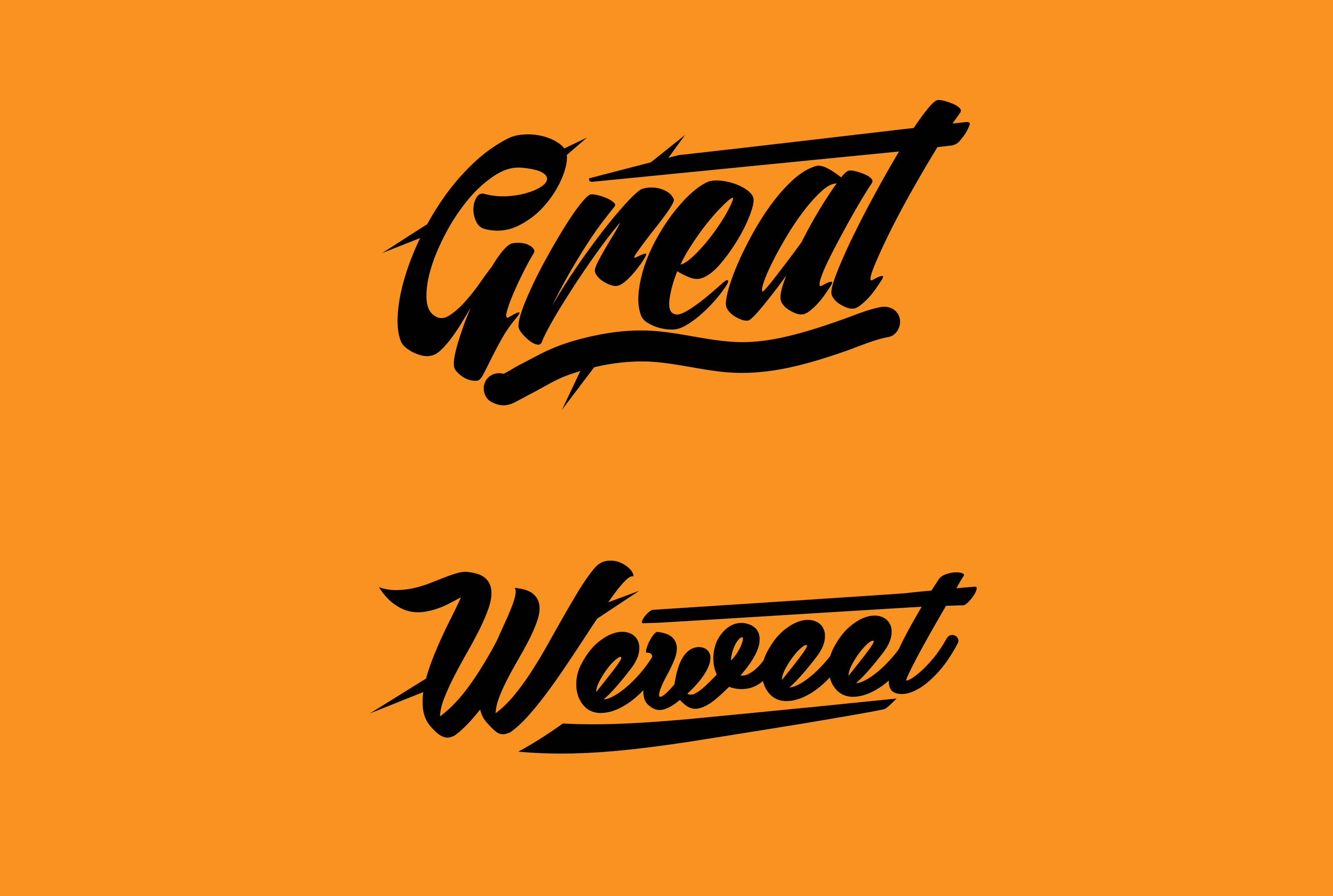 I will do handwritten typography and hand lettering logo design